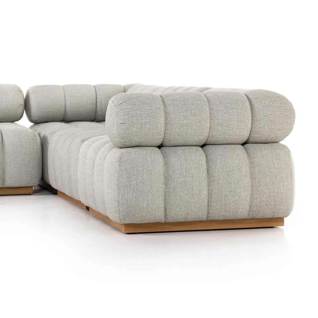 Roma Outdoor 5-Piece Sectional - Faye Ash