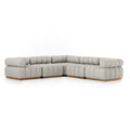 Roma Outdoor 5-Piece Sectional - Faye Ash