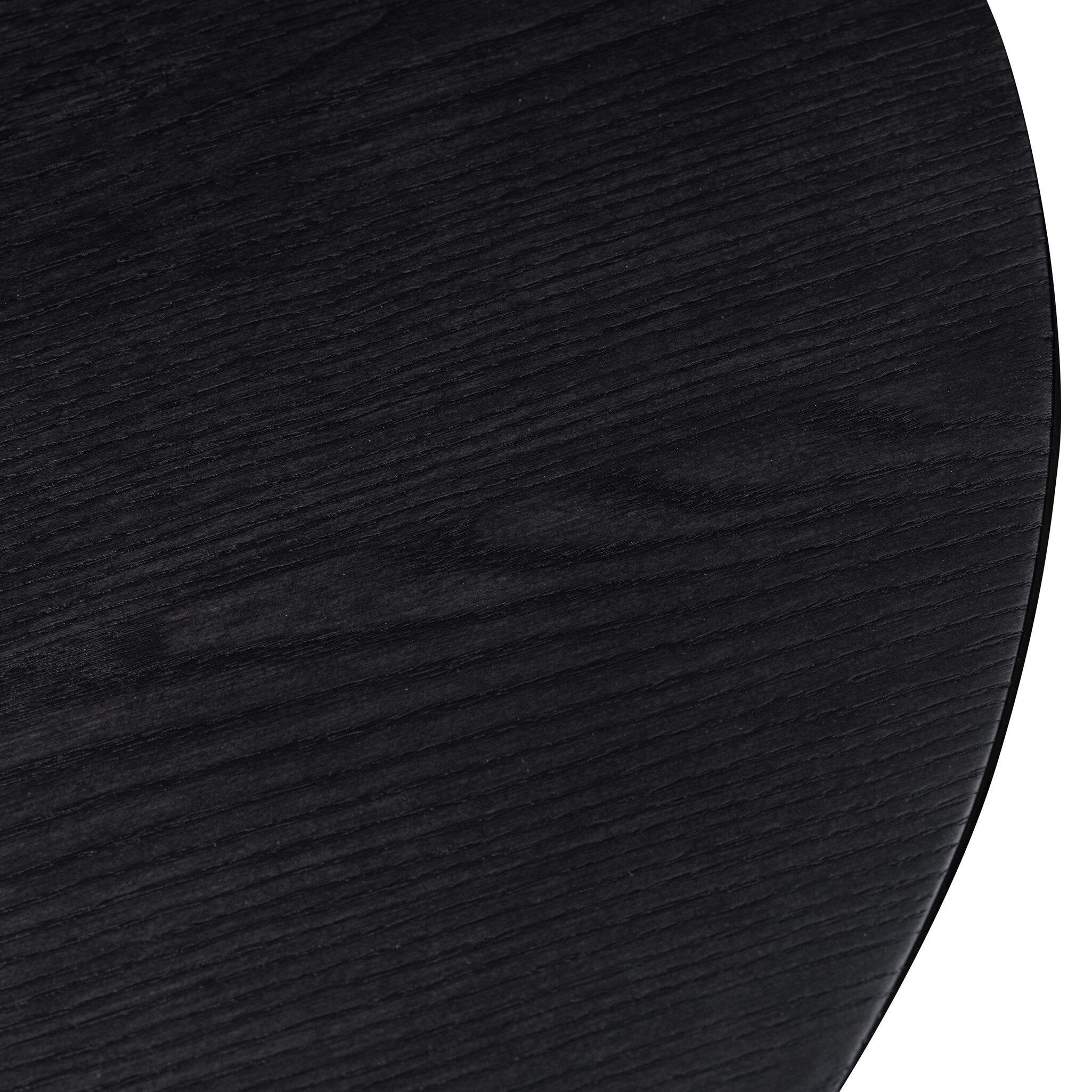 Merla Wood End Table-Tall - Black Wash Ash Veneer