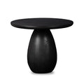 Merla Wood End Table-Tall - Black Wash Ash Veneer