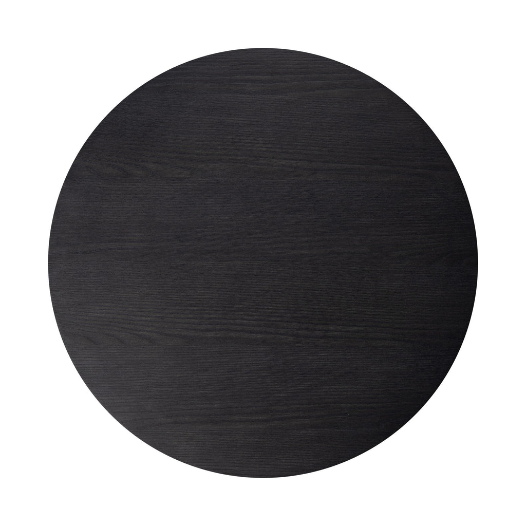 Merla Wood End Table-Tall - Black Wash Ash Veneer