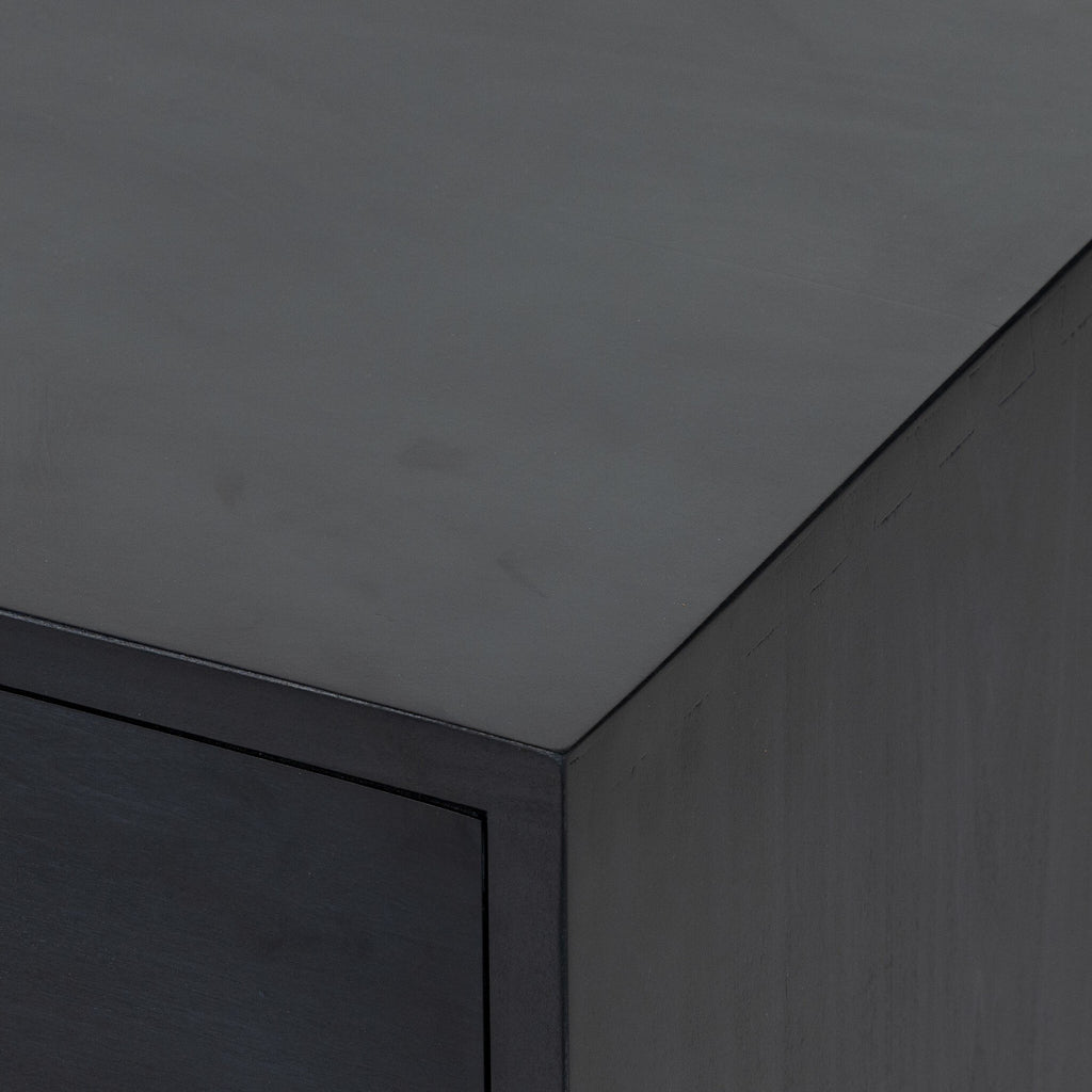 Trey Large Nightstand - Black Wash Poplar
