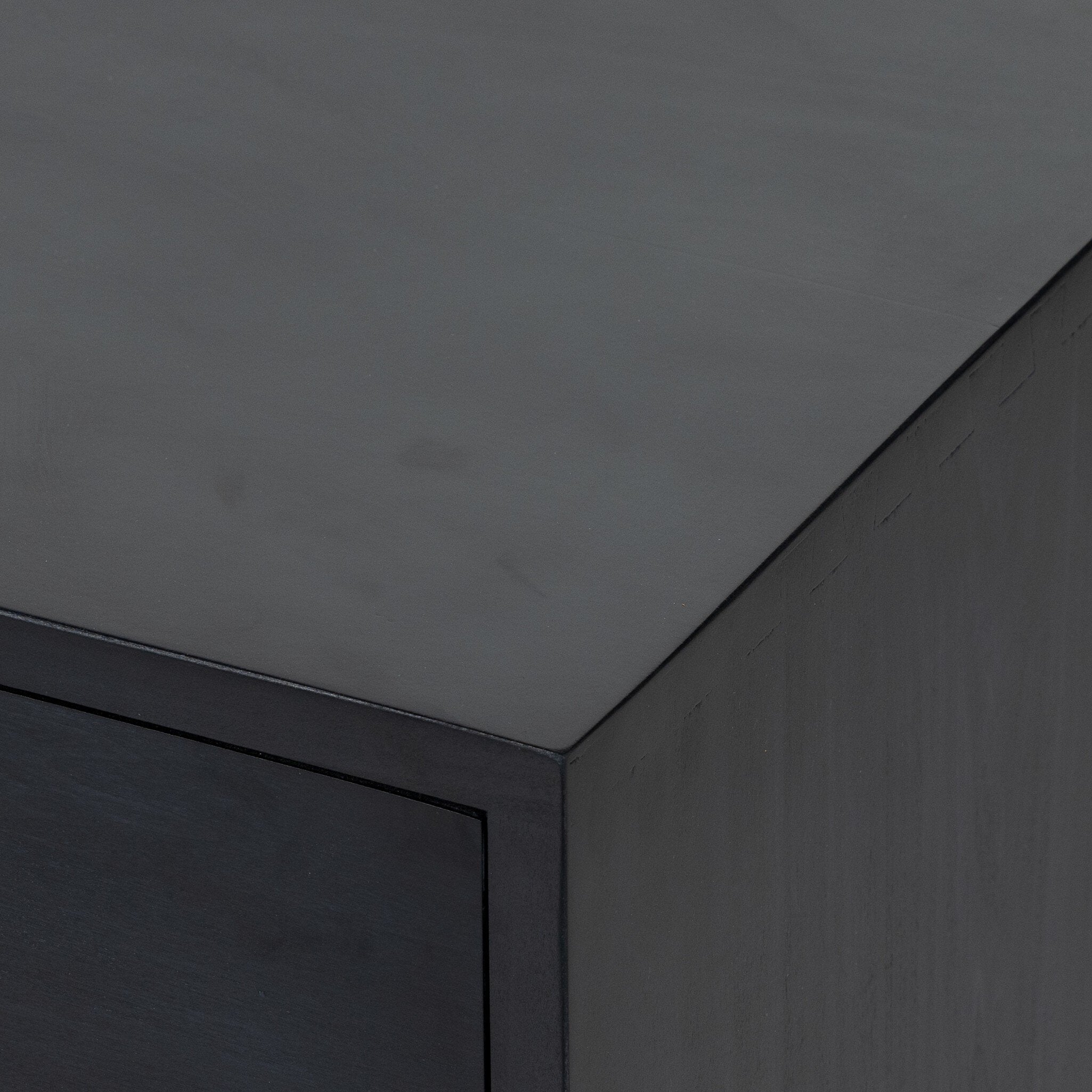 Trey Large Nightstand - Black Wash Poplar