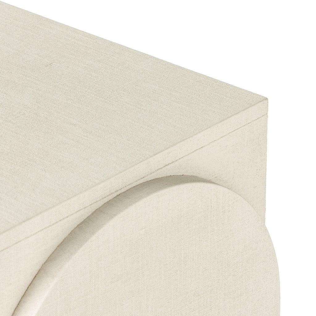 Cressida Console Table - Ivory Painted Linen