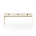 Cressida Console Table - Ivory Painted Linen
