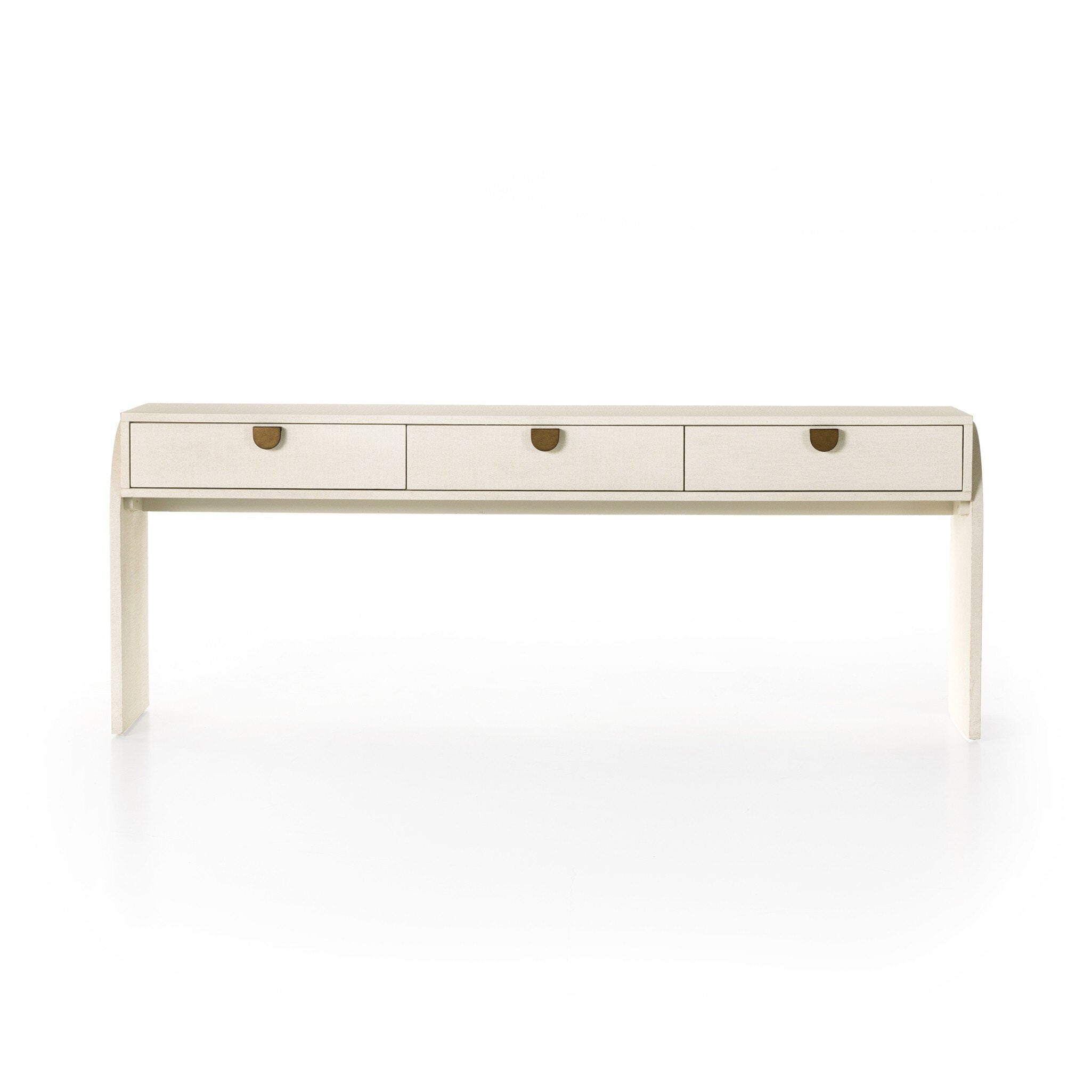 Cressida Console Table - Ivory Painted Linen