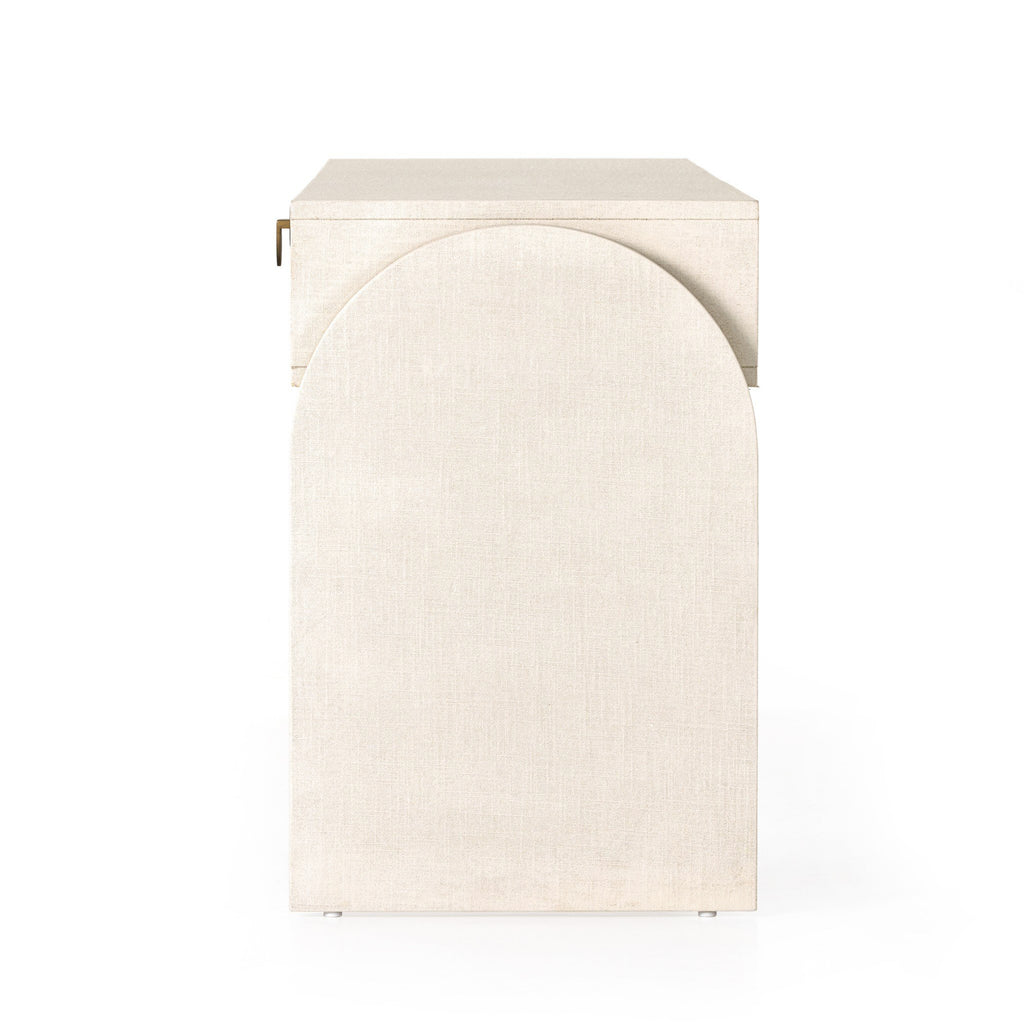 Cressida Console Table - Ivory Painted Linen
