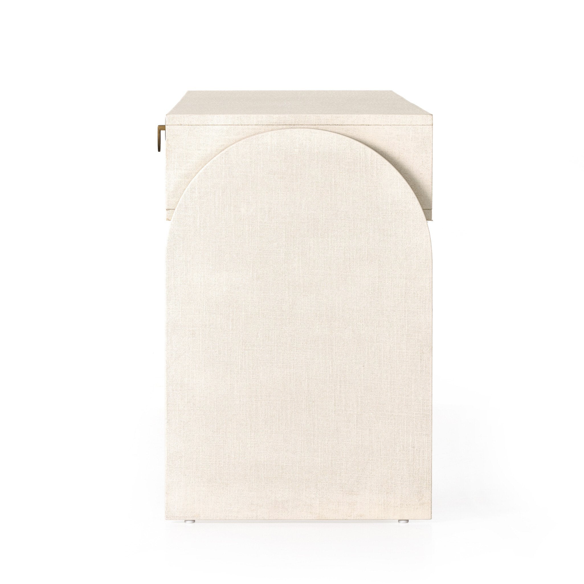 Cressida Console Table - Ivory Painted Linen