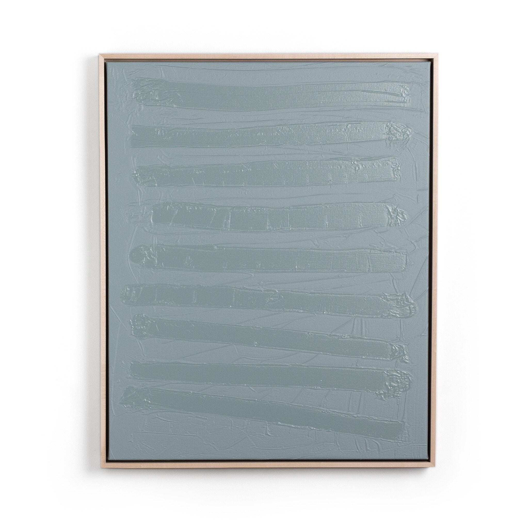 Free Form Lines I by The Holly Collective - Natural Maple Floater
