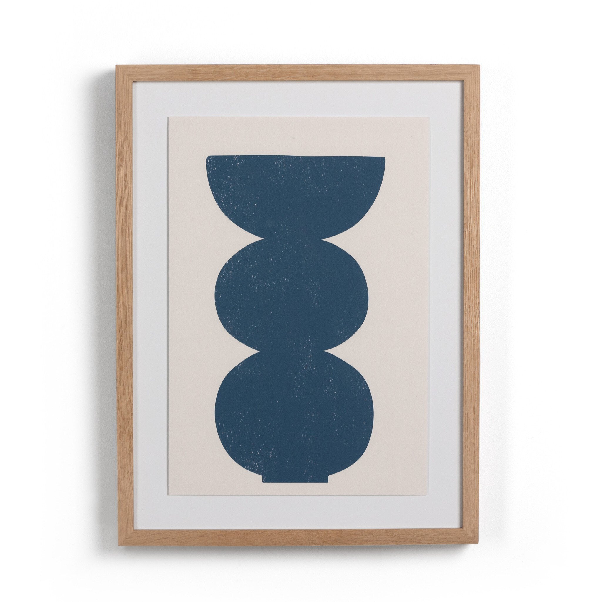 Ceramic Vase II by Roseanne Kenny - Vertical Grain 2.5 White Oak