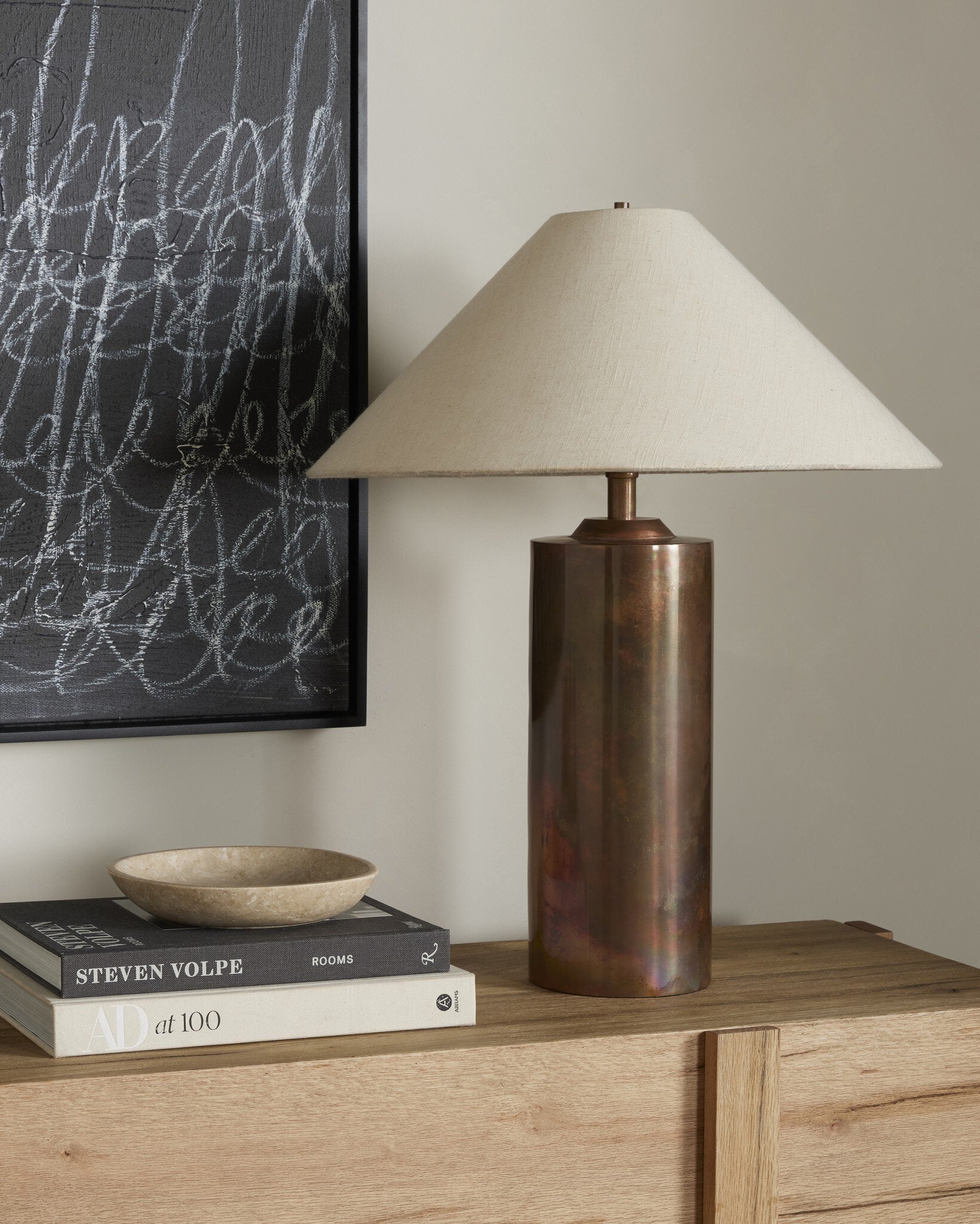 Seaton Table Lamp - Iridescent Acid Wash