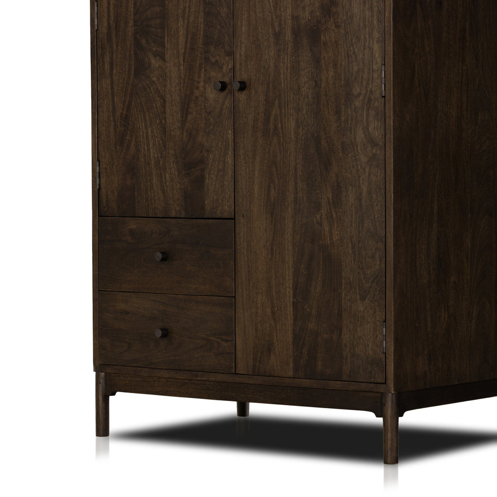 Ophelia Armoire - Aged Brown