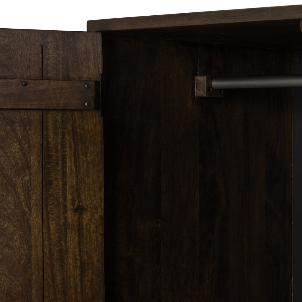 Ophelia Armoire - Aged Brown