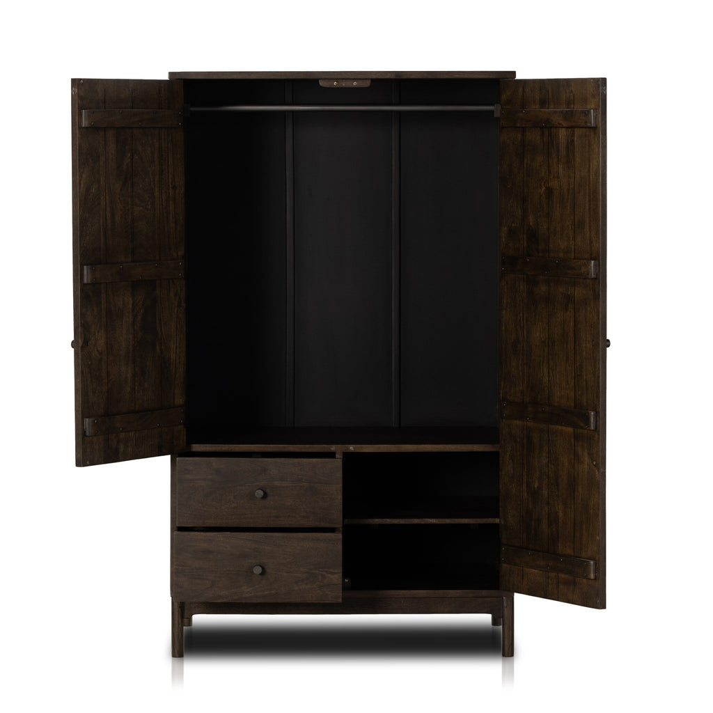 Ophelia Armoire - Aged Brown