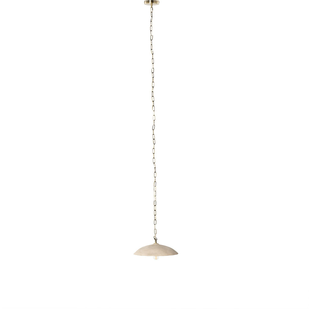 Organic Ceramic Pendant - Light Sand Porcelain Ceramic