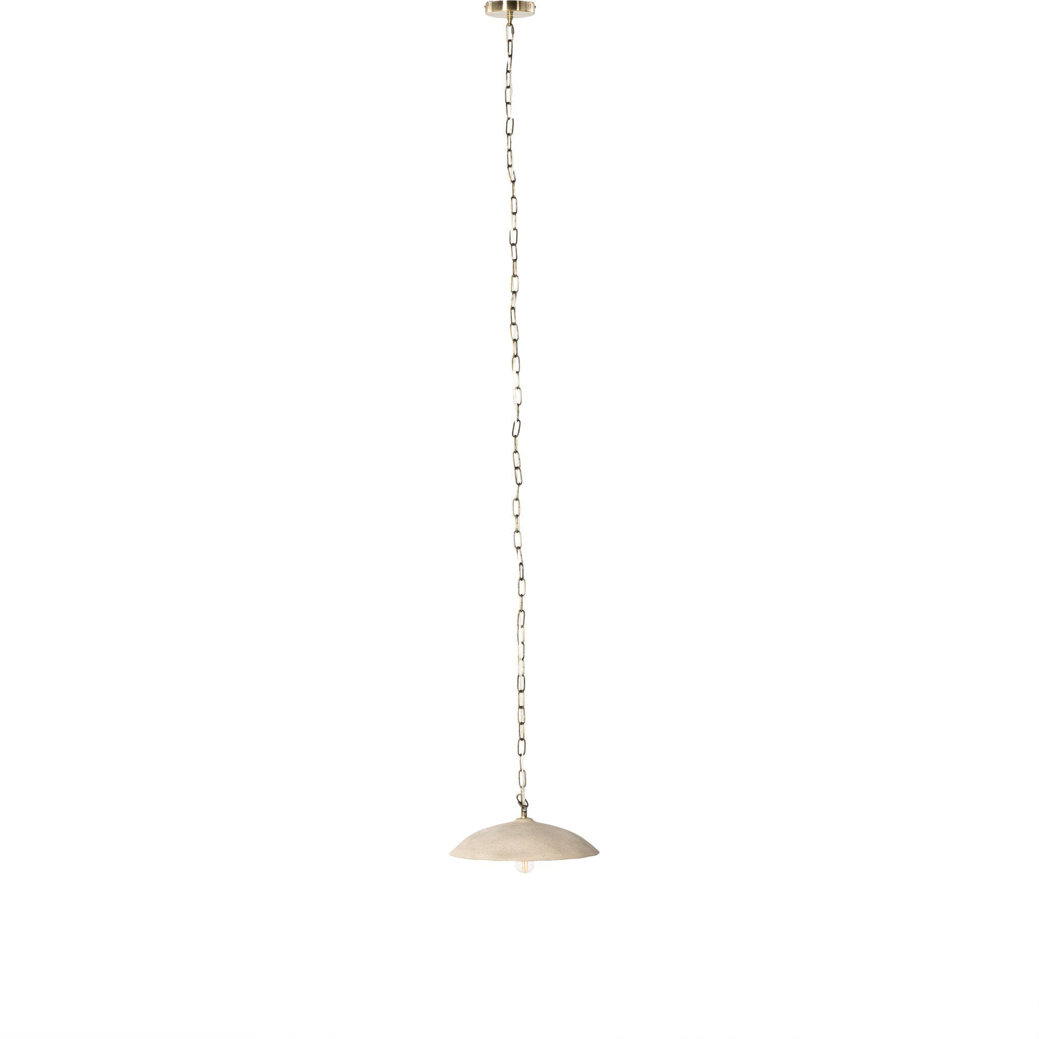 Organic Ceramic Pendant - Light Sand Porcelain Ceramic
