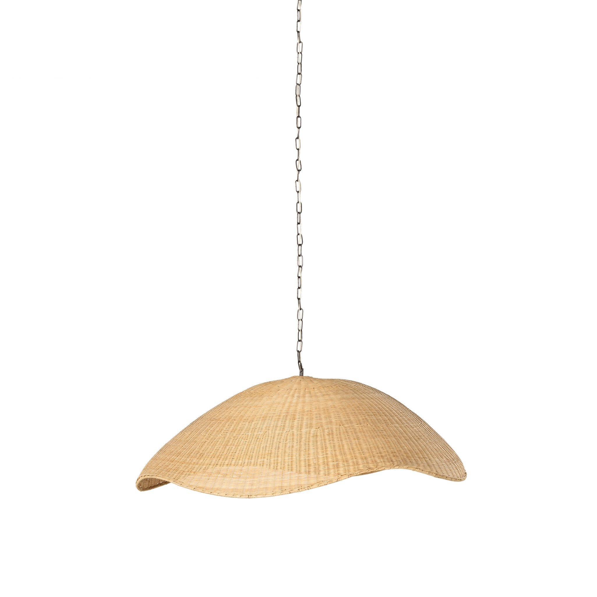 Overscale Woven Rattan Pendant - Natural Rattan