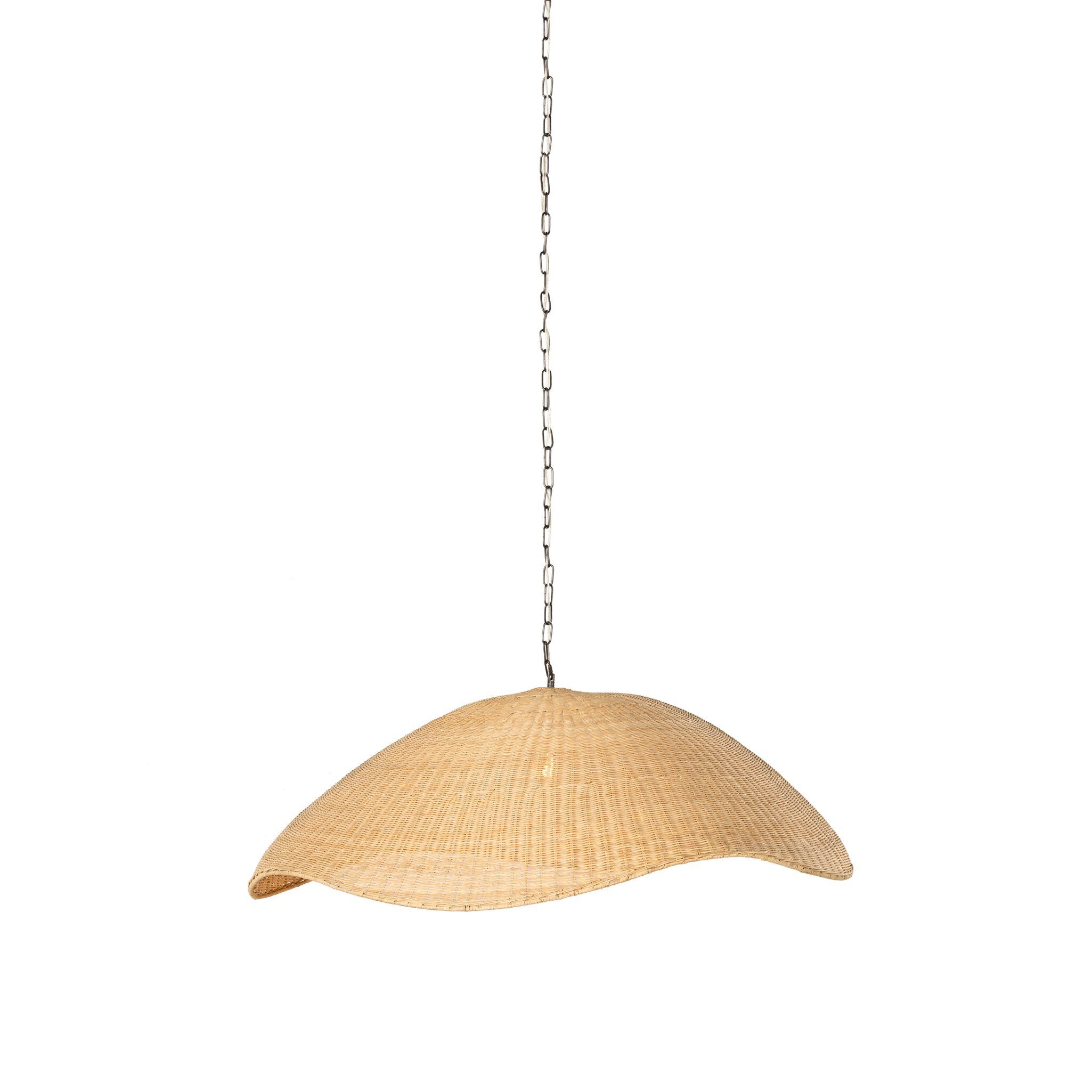 Overscale Woven Rattan Pendant - Natural Rattan