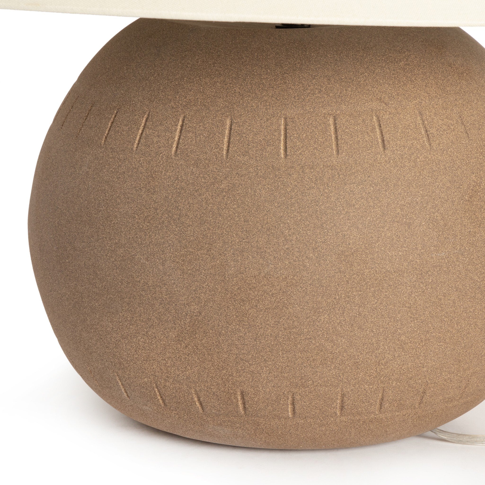 Honus Table Lamp - Dark Sand Porcelain Ceramic