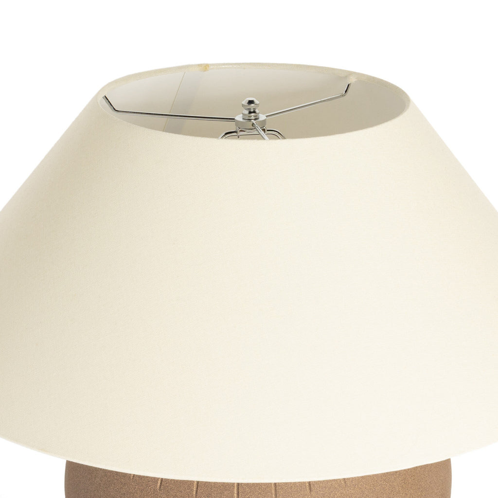 Honus Table Lamp - Dark Sand Porcelain Ceramic