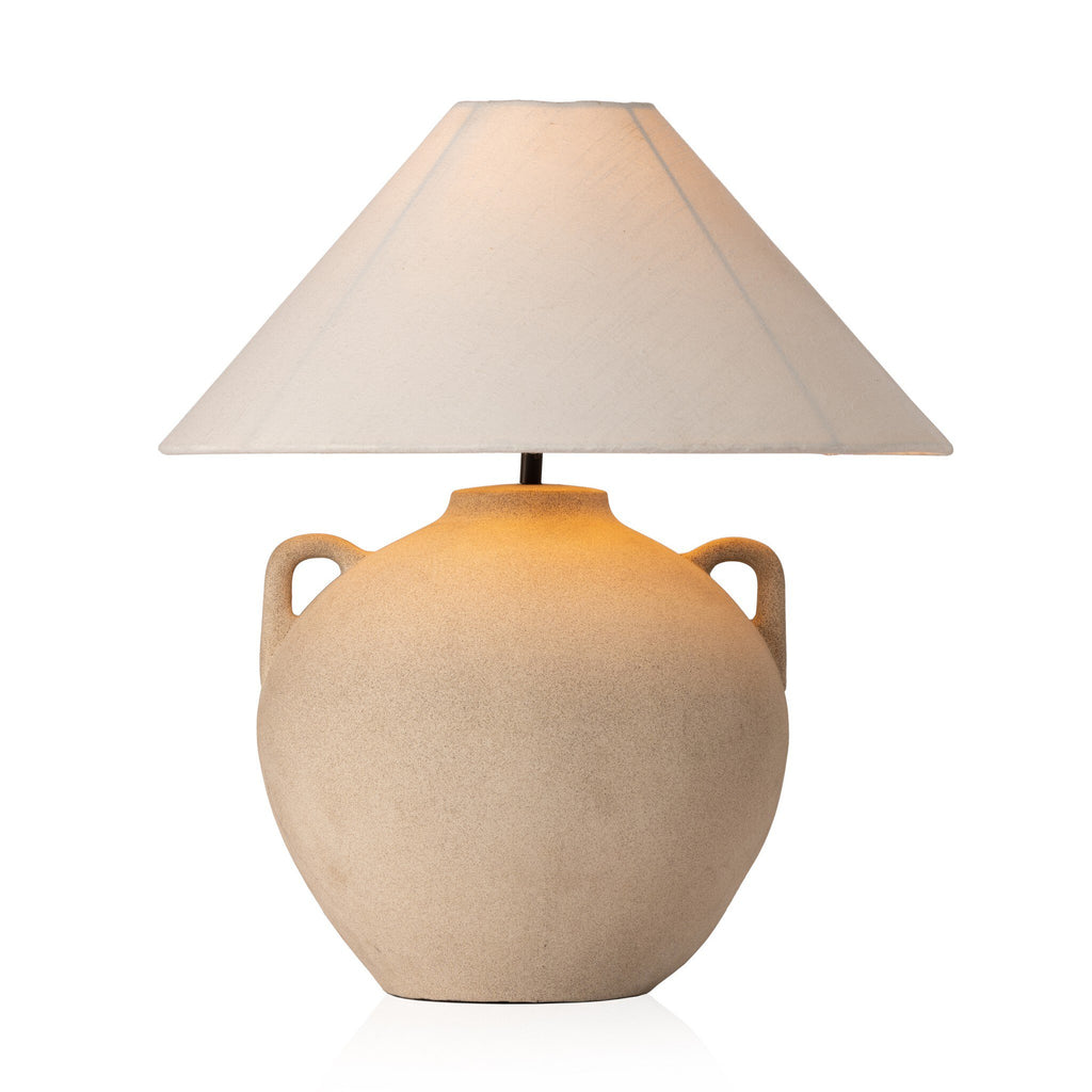 Mays Table Lamp - Light Sand Porcelain Ceramic
