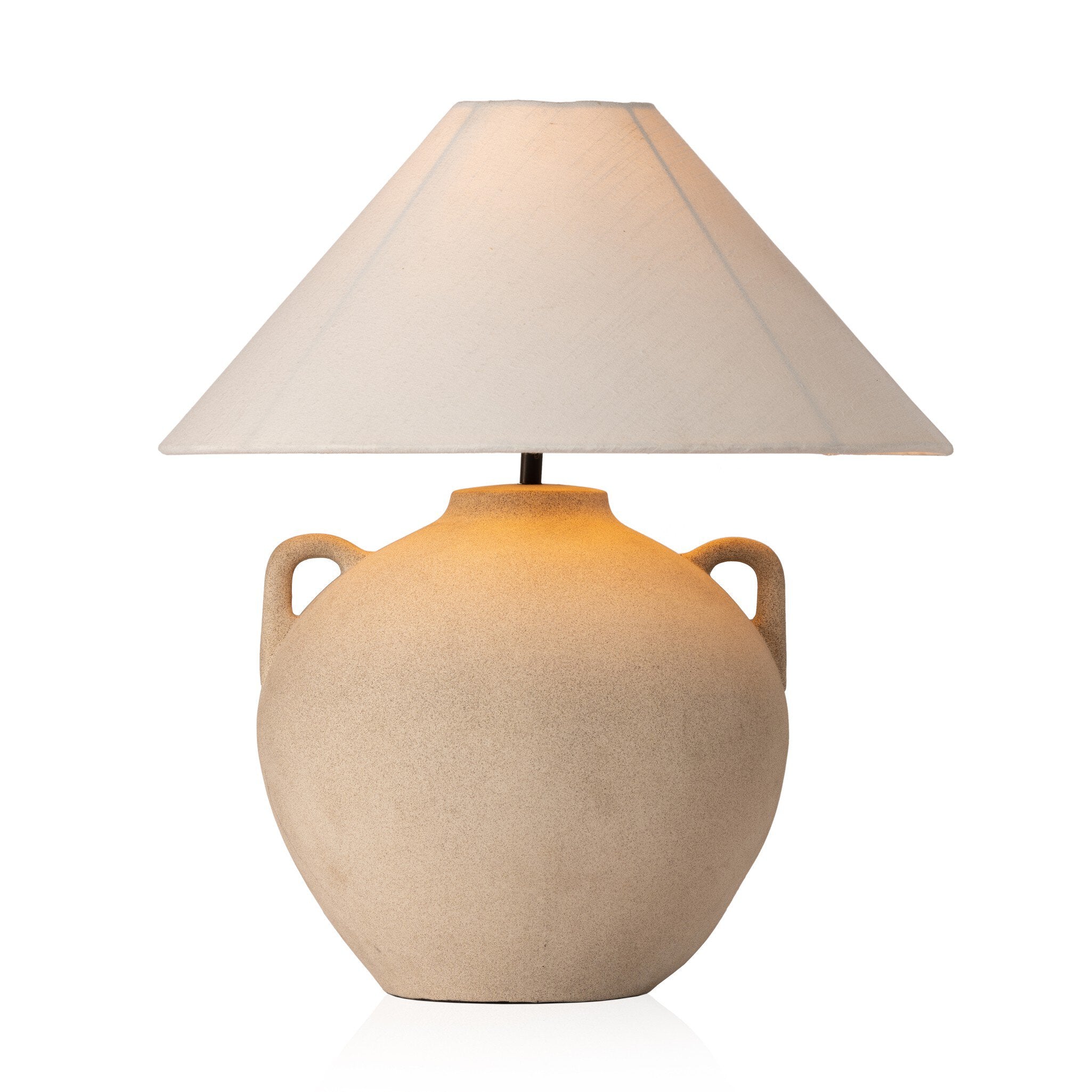 Mays Table Lamp - Light Sand Porcelain Ceramic