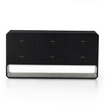 Caspian 6 Drawer Dresser - Black Ash