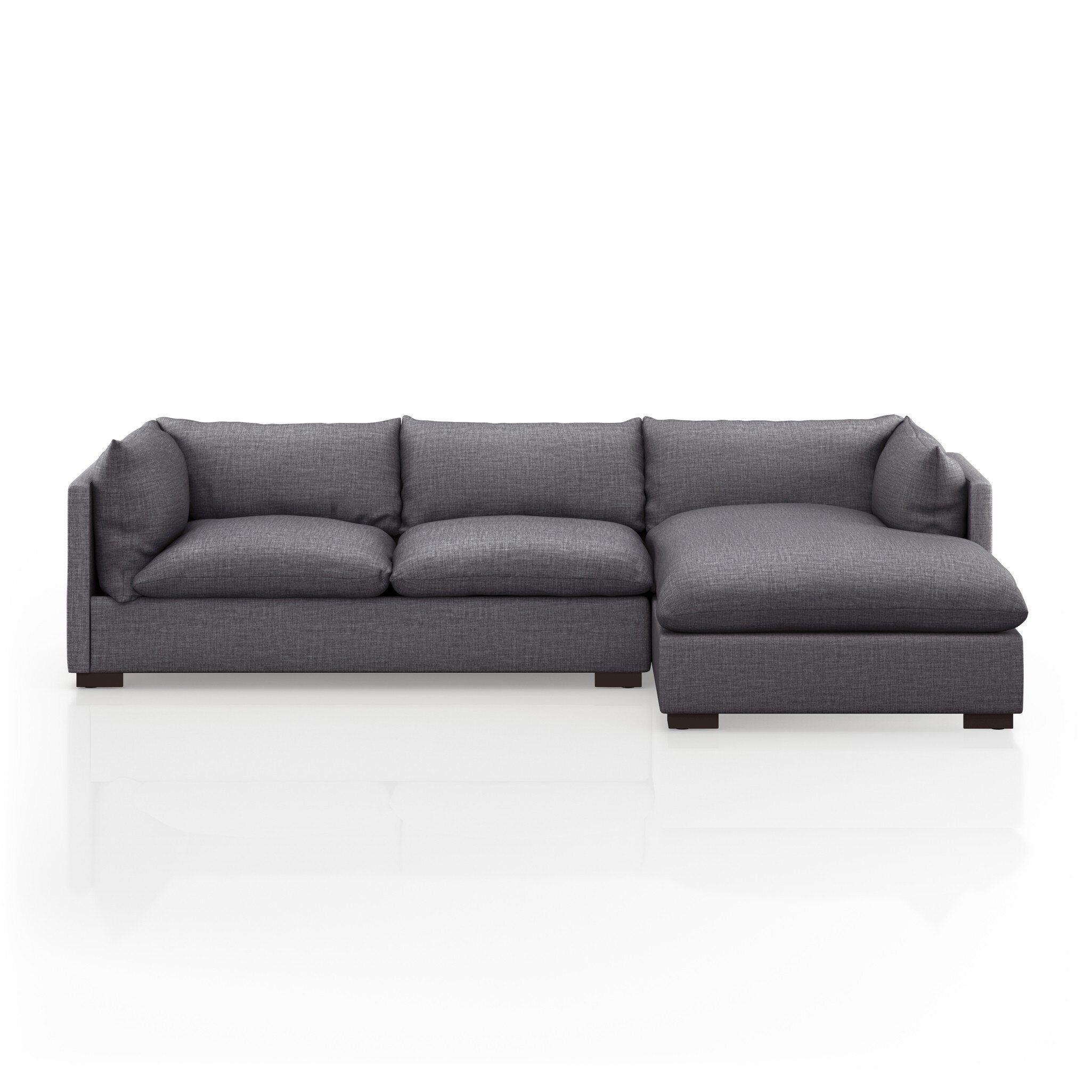 Westwood 2-Piece Sectional - Bennett Charcoal | 112" | Right Chaise