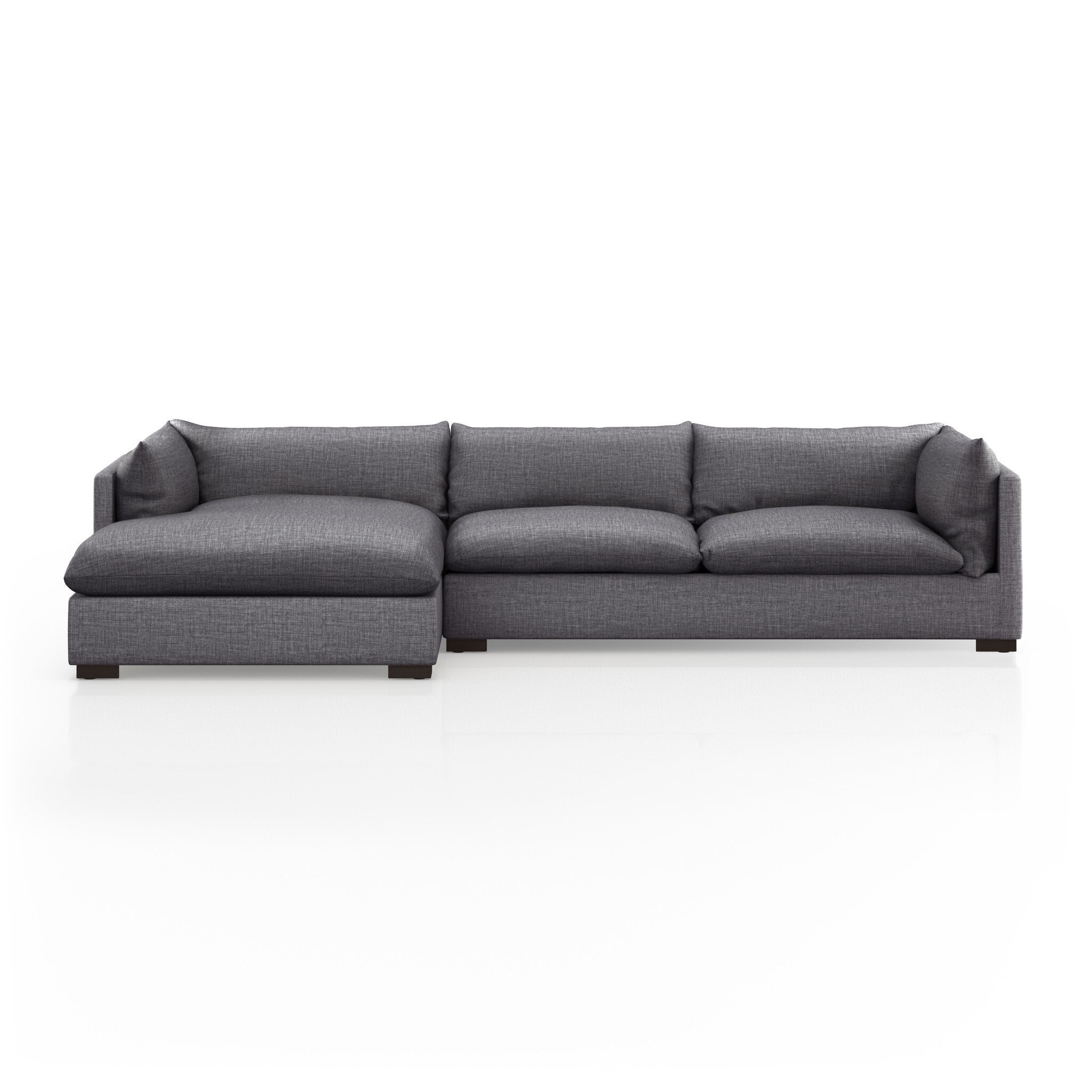 Westwood 2-Piece Sectional - Bennett Charcoal | 131" | Left Chaise