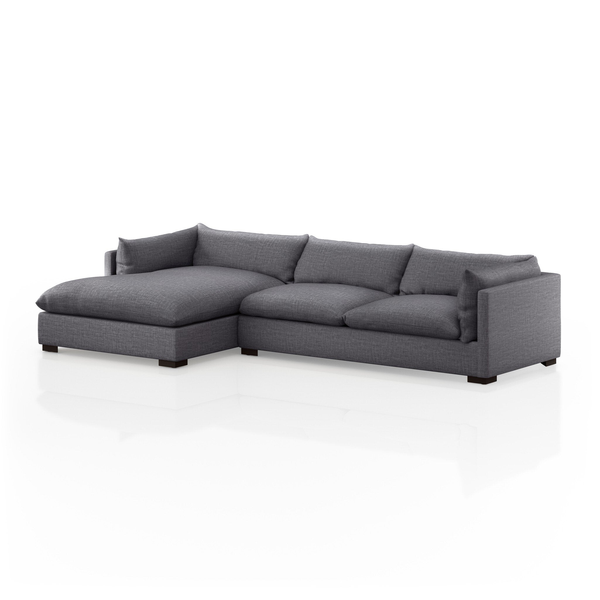 Westwood 2-Piece Sectional - Bennett Charcoal | 131" | Left Chaise