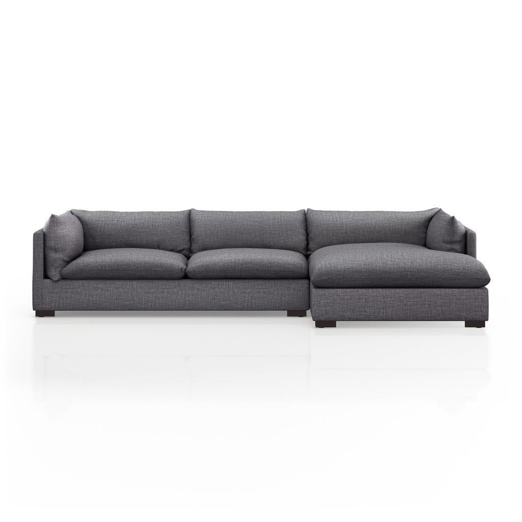 Westwood 2-Piece Sectional - Bennett Charcoal | 131" | Right Chaise