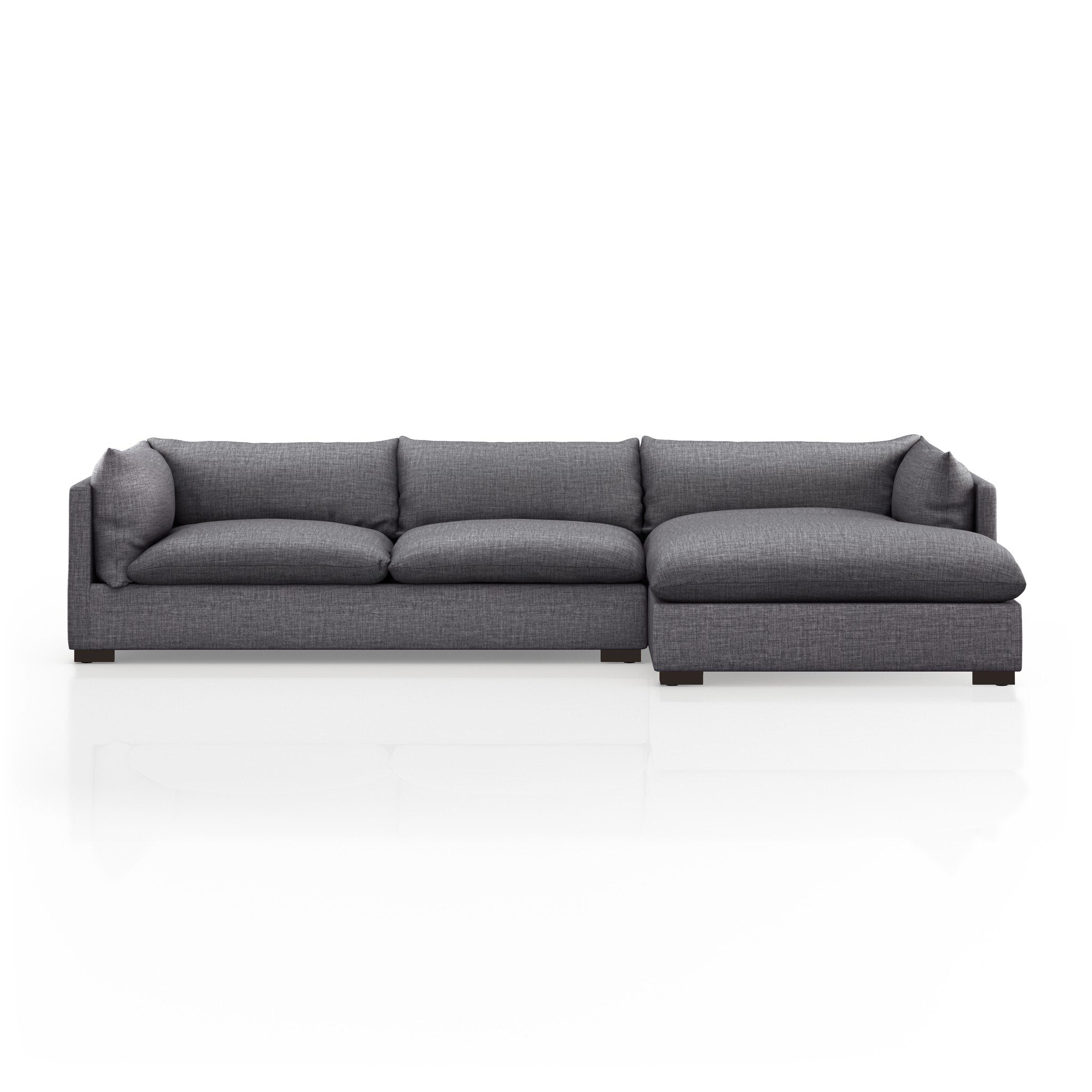 Westwood 2-Piece Sectional - Bennett Charcoal | 131" | Right Chaise