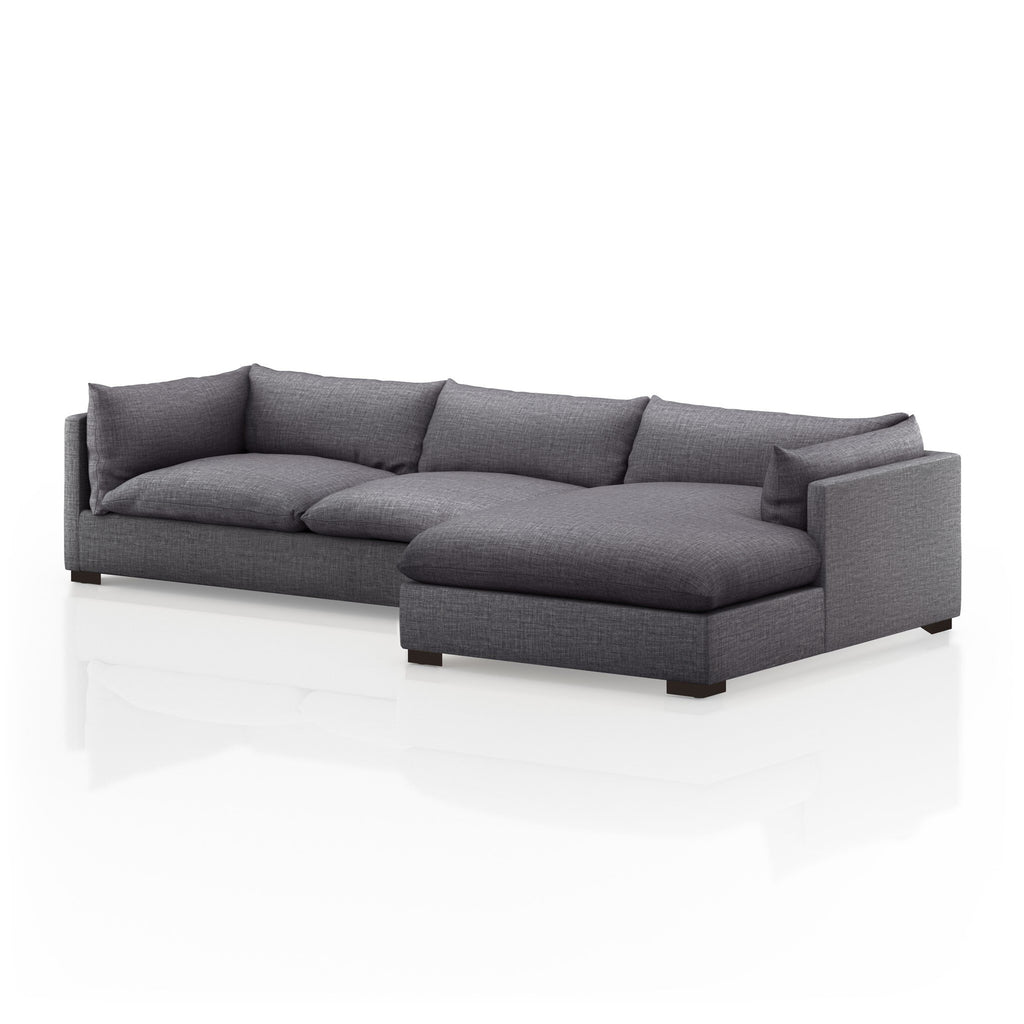 Westwood 2-Piece Sectional - Bennett Charcoal | 131" | Right Chaise