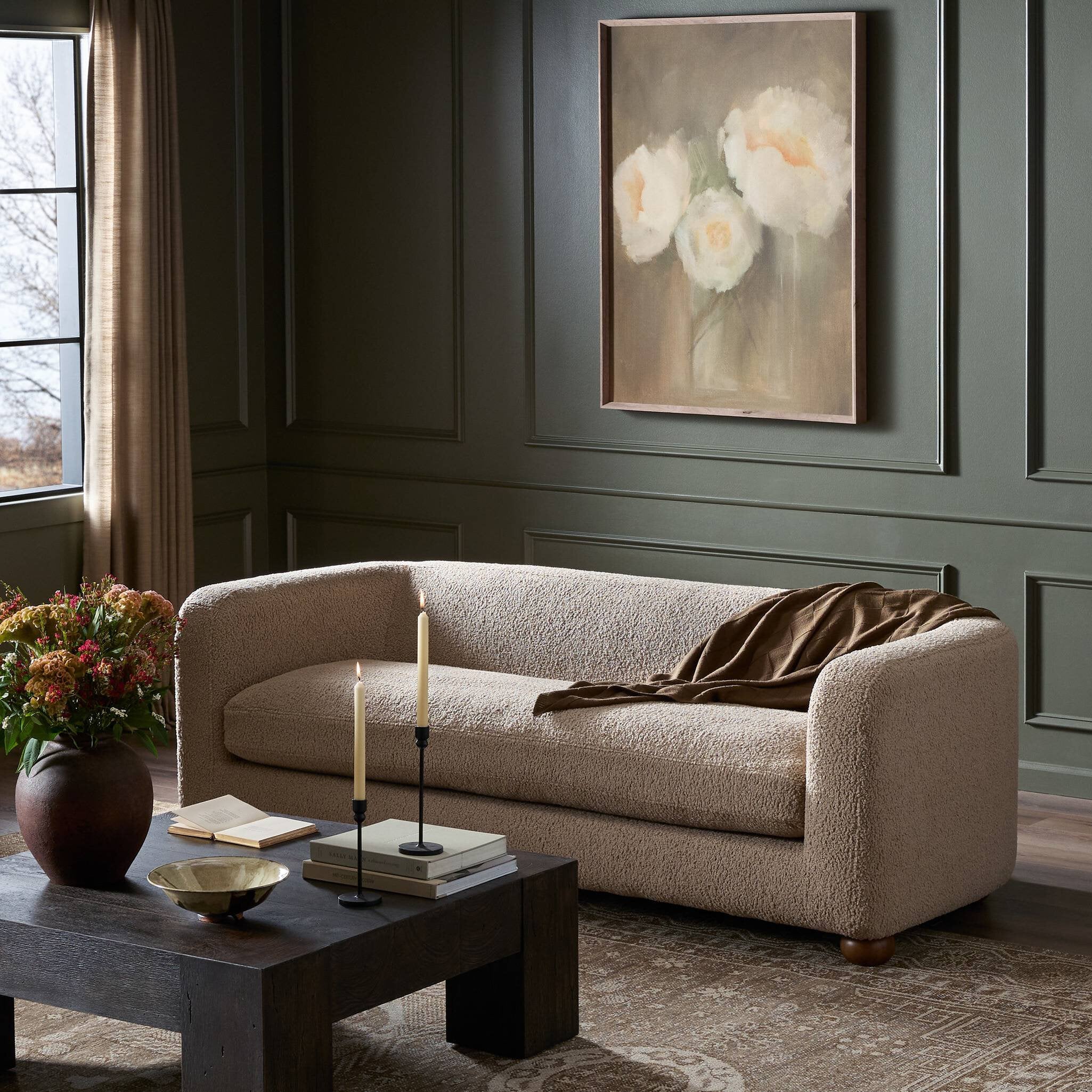 Gidget Sofa - Sheepskin Camel