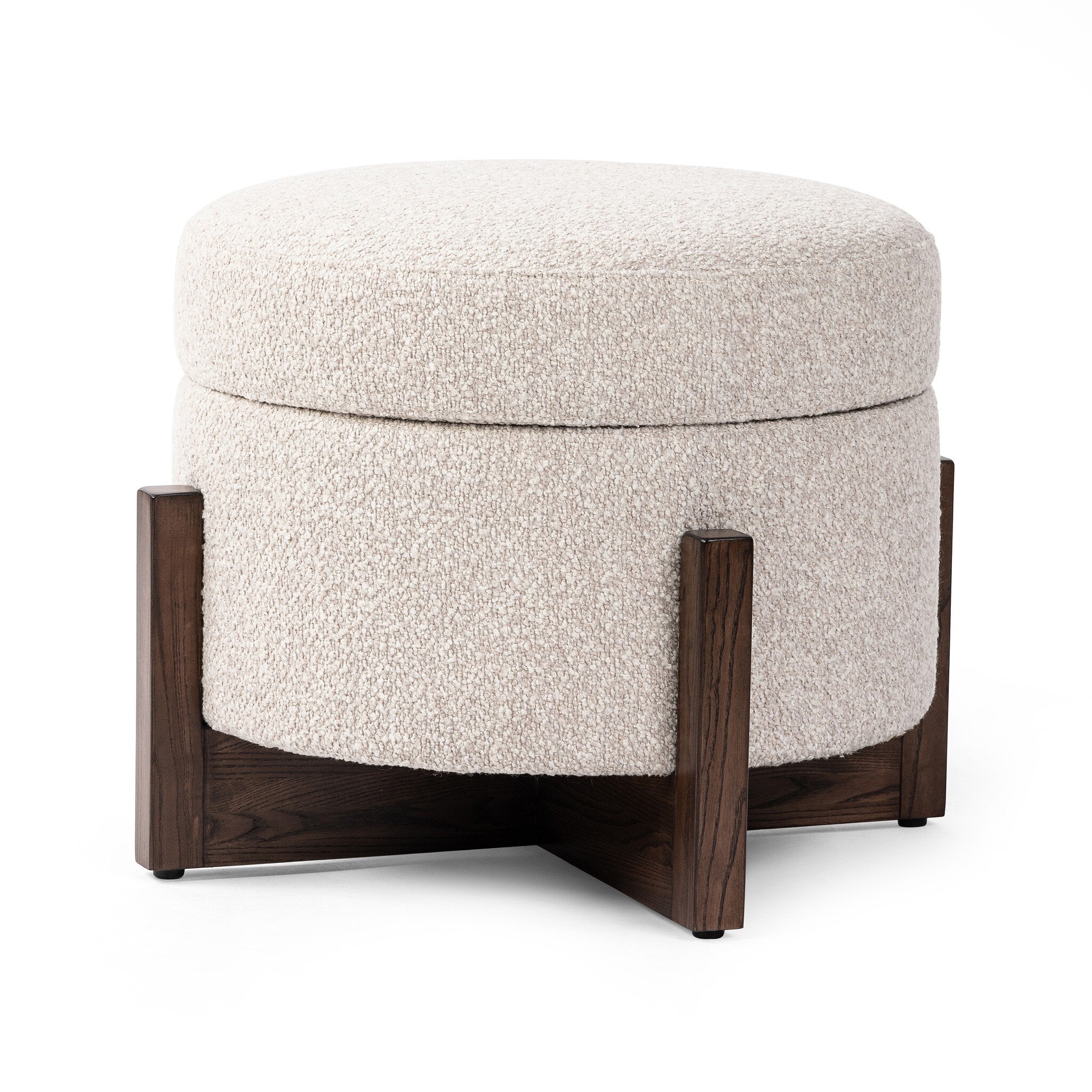 Esben Storage Ottoman-25" - Sattley Fog