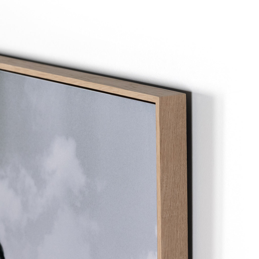 Head In The Clouds by Getty Images - Vertical Grain White Oak Floater