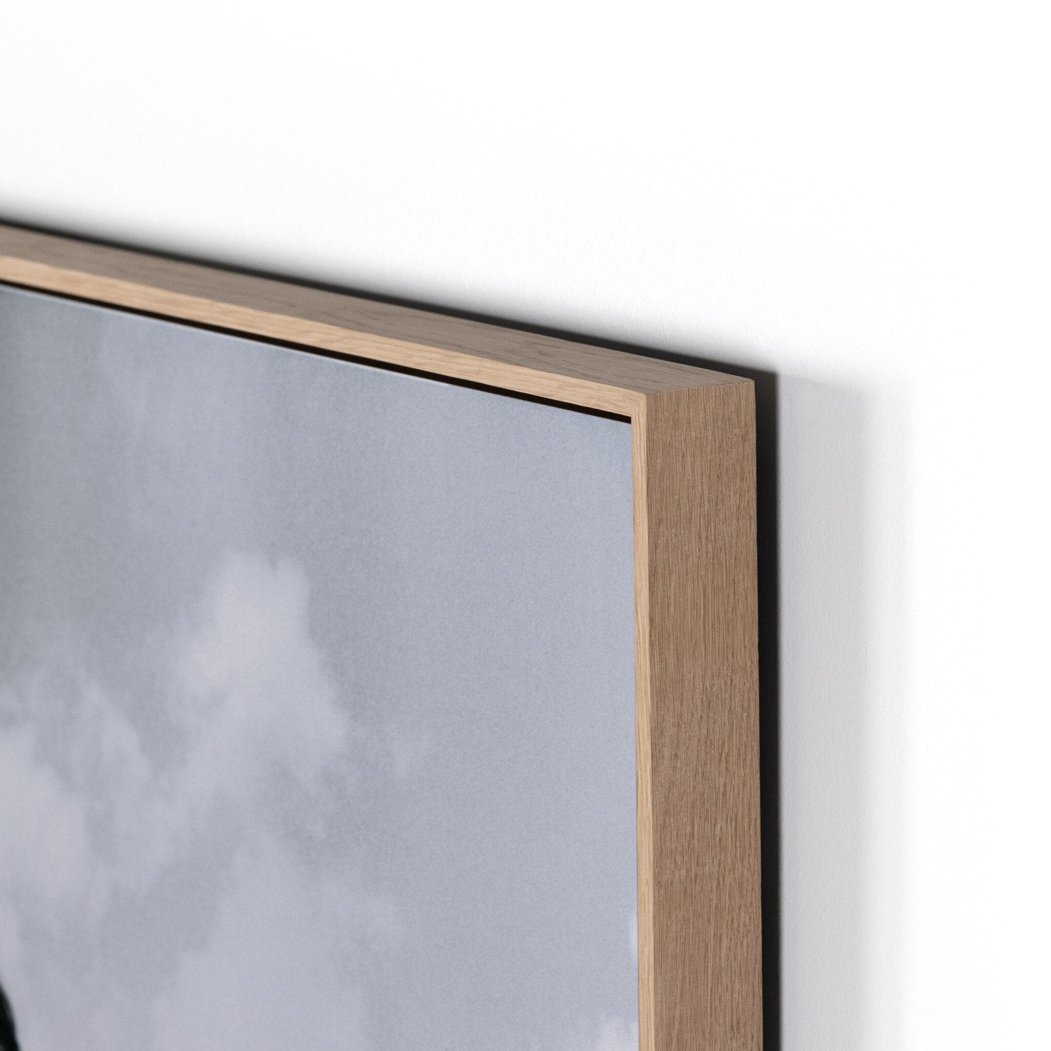 Head In The Clouds by Getty Images - Vertical Grain White Oak Floater