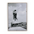 Head In The Clouds by Getty Images - Vertical Grain White Oak Floater