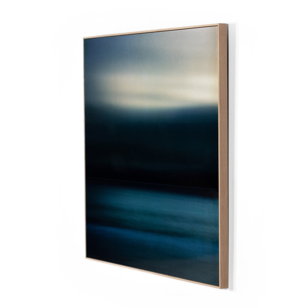 Storm Over The Pacific Ocean by Getty Images - Vertical Grain White Oak Floater