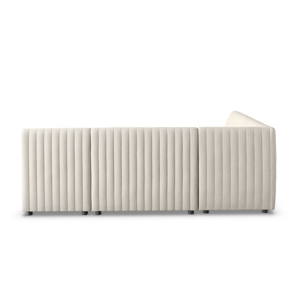 Augustine Dining Banquette, L-Shape - Capri Oatmeal