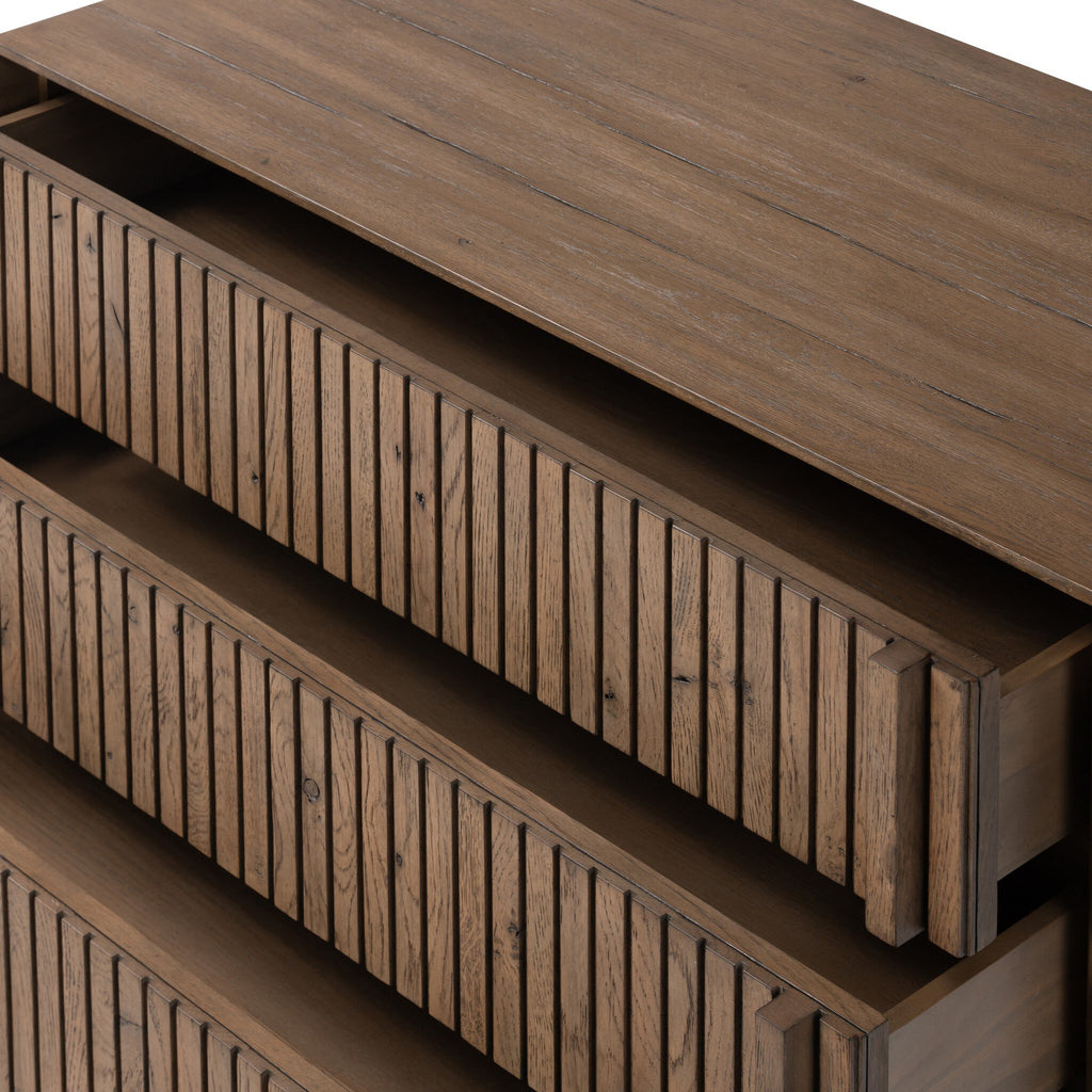 Leo Nightstand - Rustic Grey Veneer