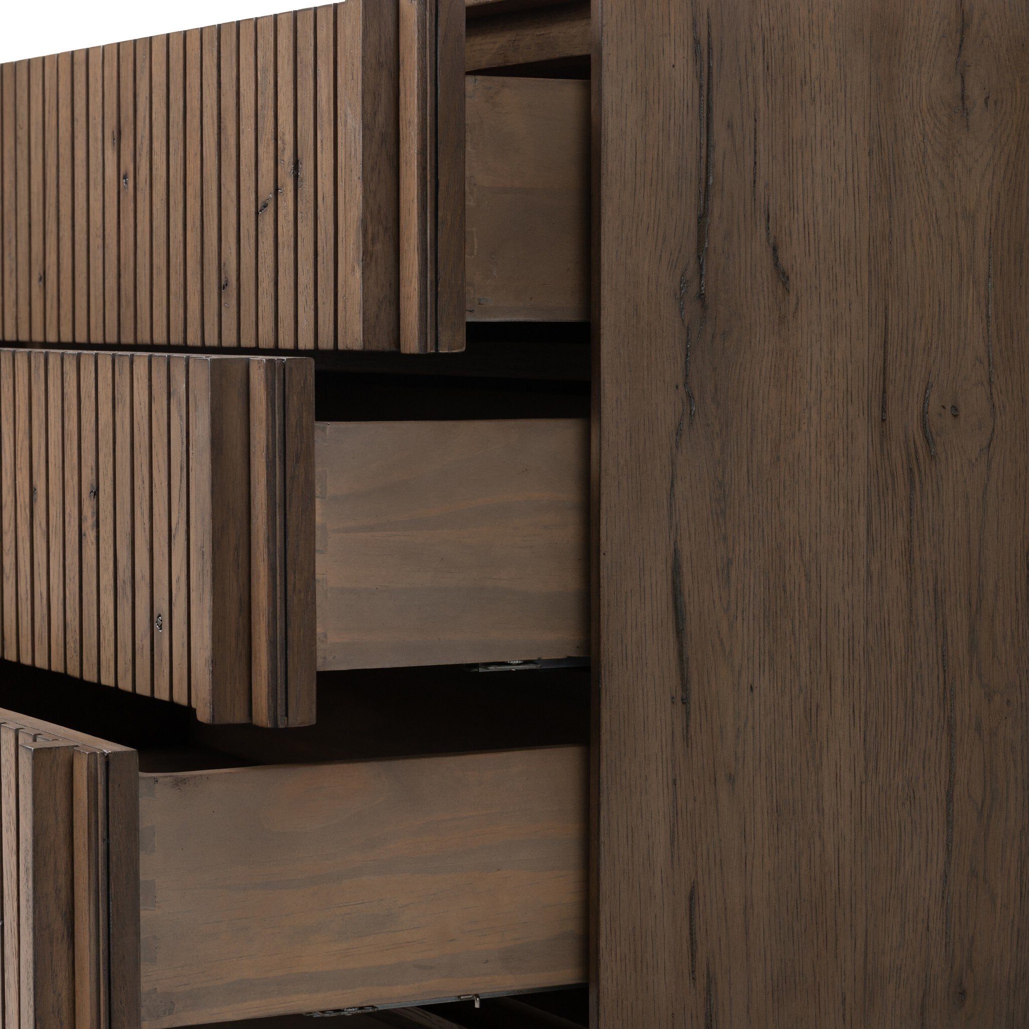 Leo Nightstand - Rustic Grey Veneer