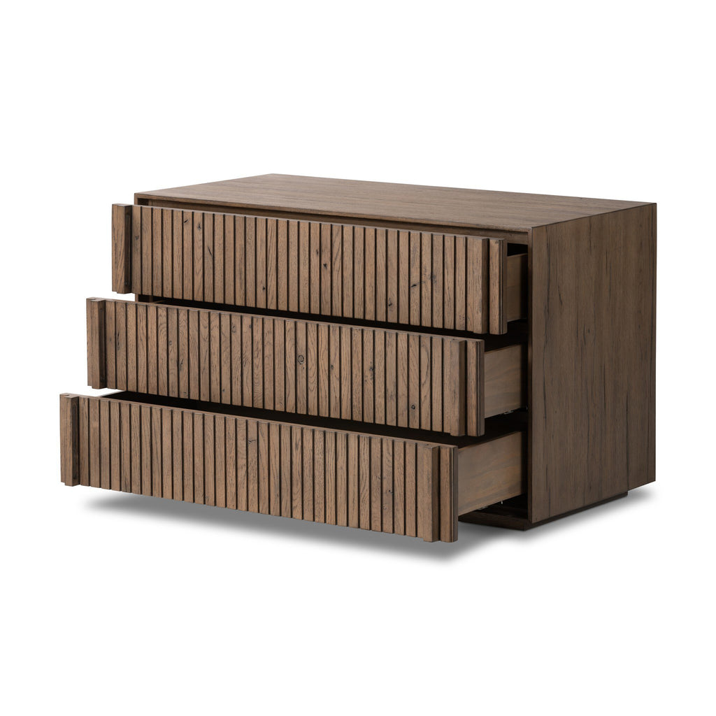 Leo Nightstand - Rustic Grey Veneer