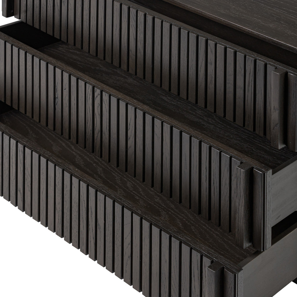Leo Nightstand - Smoked Black Veneer