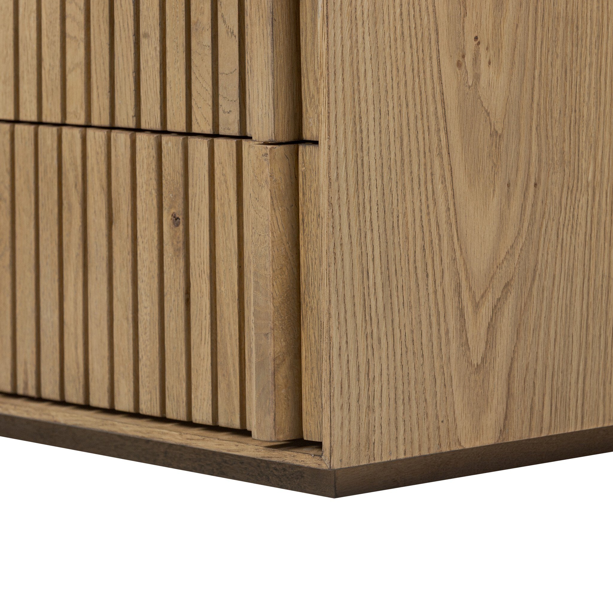 Leo Nightstand - Rustic Light Natural Oak Veneer