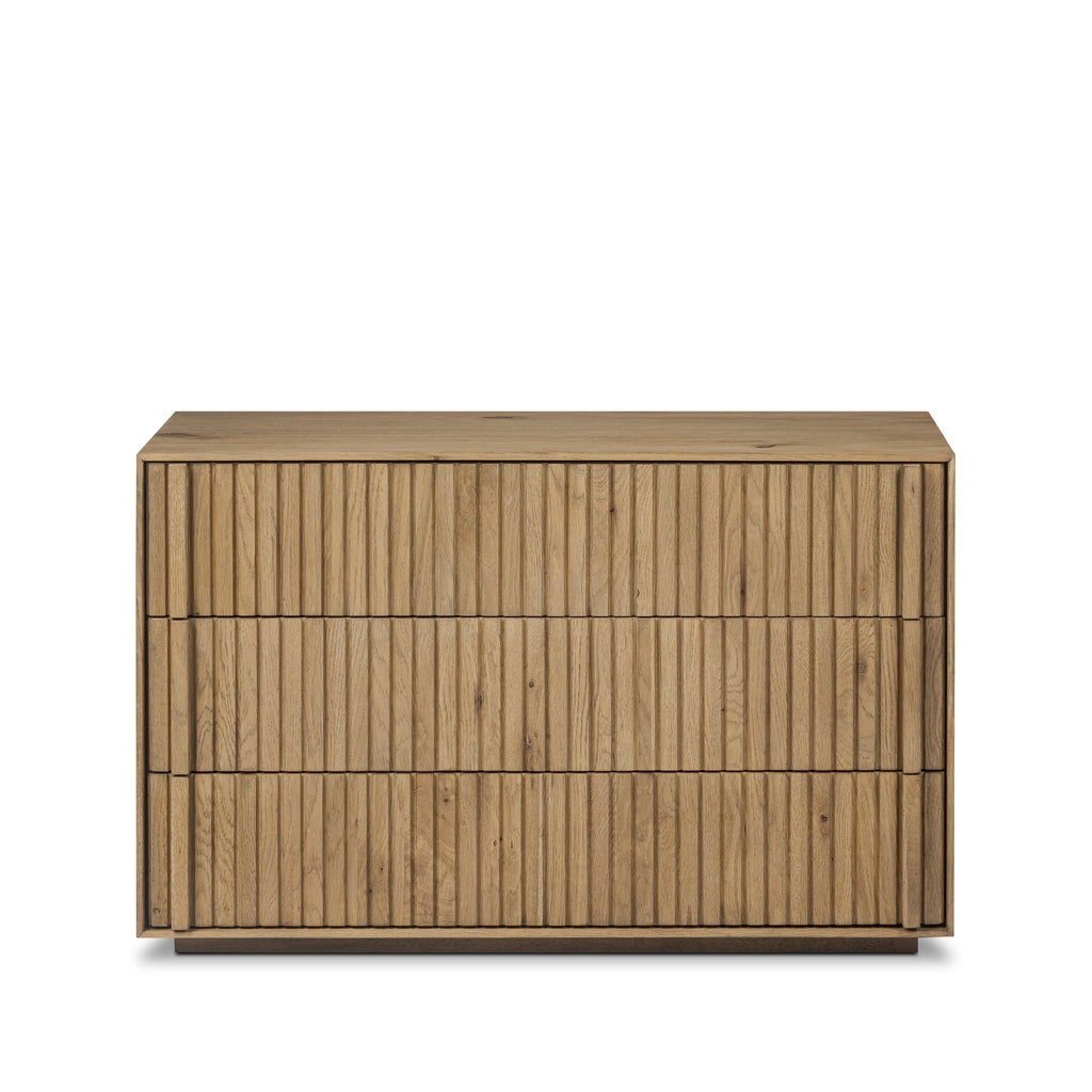 Leo Nightstand - Rustic Light Natural Oak Veneer