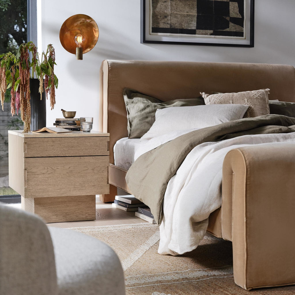Mitchell Bed - Surrey Camel | Queen