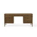 Toulouse Executive Desk - Toasted Oak Veneer
