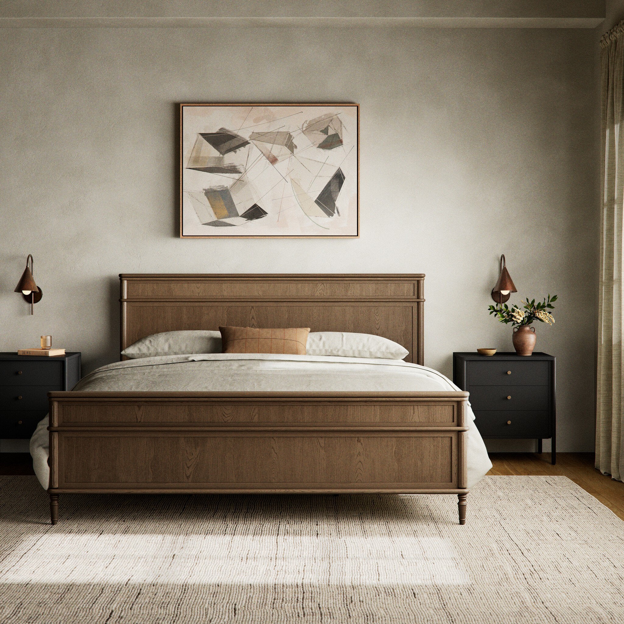 Toulouse Bed - Toasted Oak | King