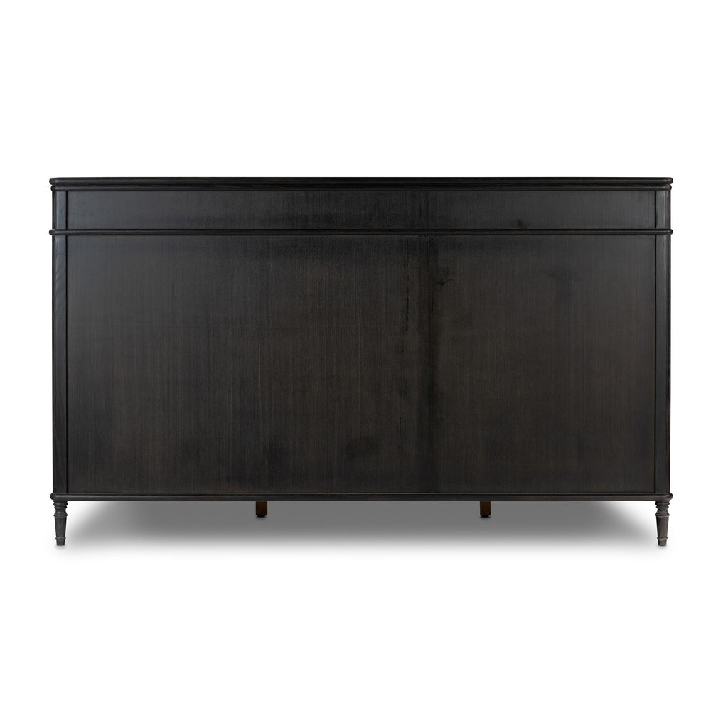 Toulouse Bed - Distressed Black | King